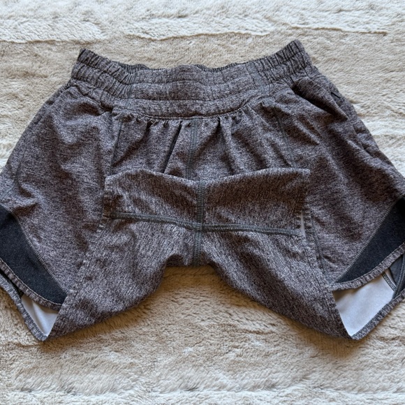 Lululemon Hotty Hot Short II *Long 4" Heather Lux Multi Black /Heathered Black - Picture 8 of 15
